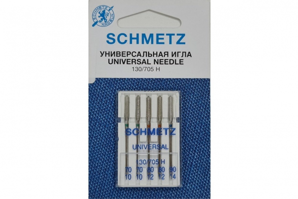 Иглы Schmetz универсальные (70x2, 80x2, 90x1), 5 шт в Бакале