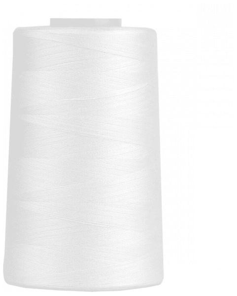 Нитки Sewing Thread 40/2 5000 ярд. цвет - белый 100% п/э в Бакале